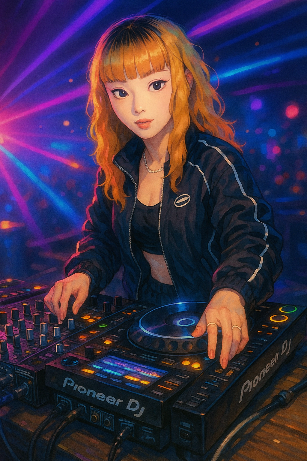 DJ使出渾身解數，讓現場 High 起來。